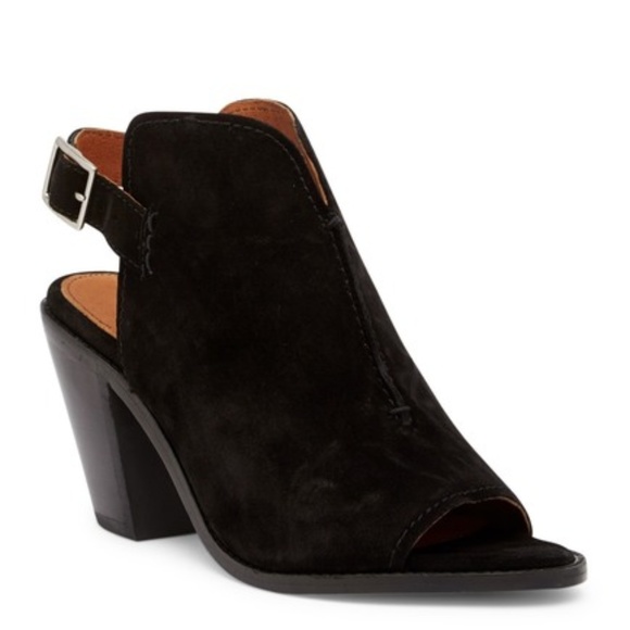 frye peep toe booties